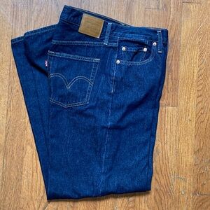 Levis Sky High dark wash wide leg. W29 L30.